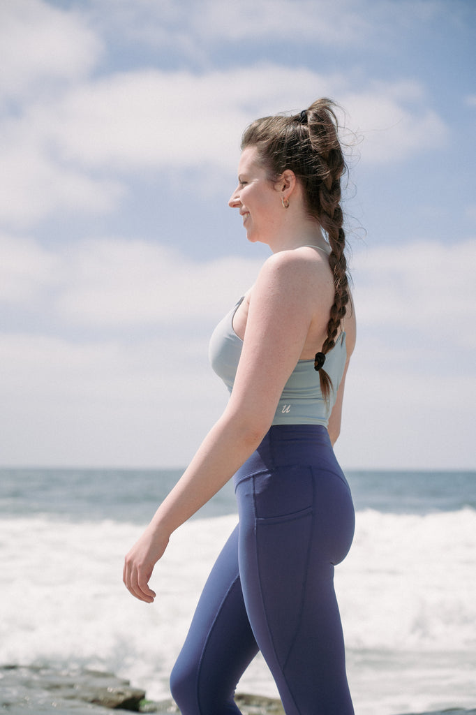 Azure Oasis Performance Leggings with Pockets